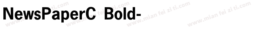 NewsPaperC Bold字体转换